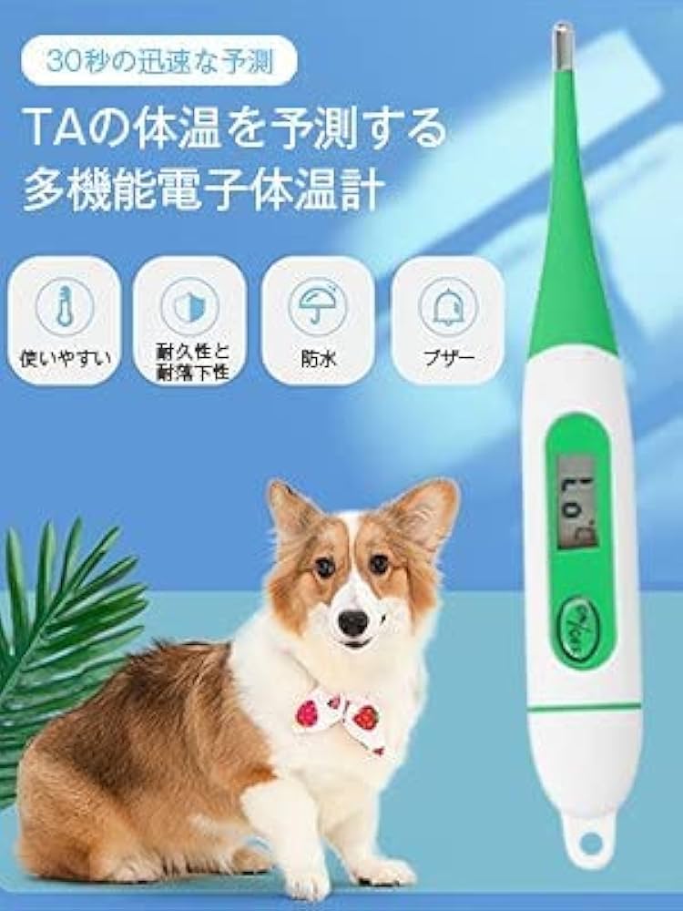Amazon.co.jp: 動物用体温計、牛羊馬用の獣医用電子体温計防水